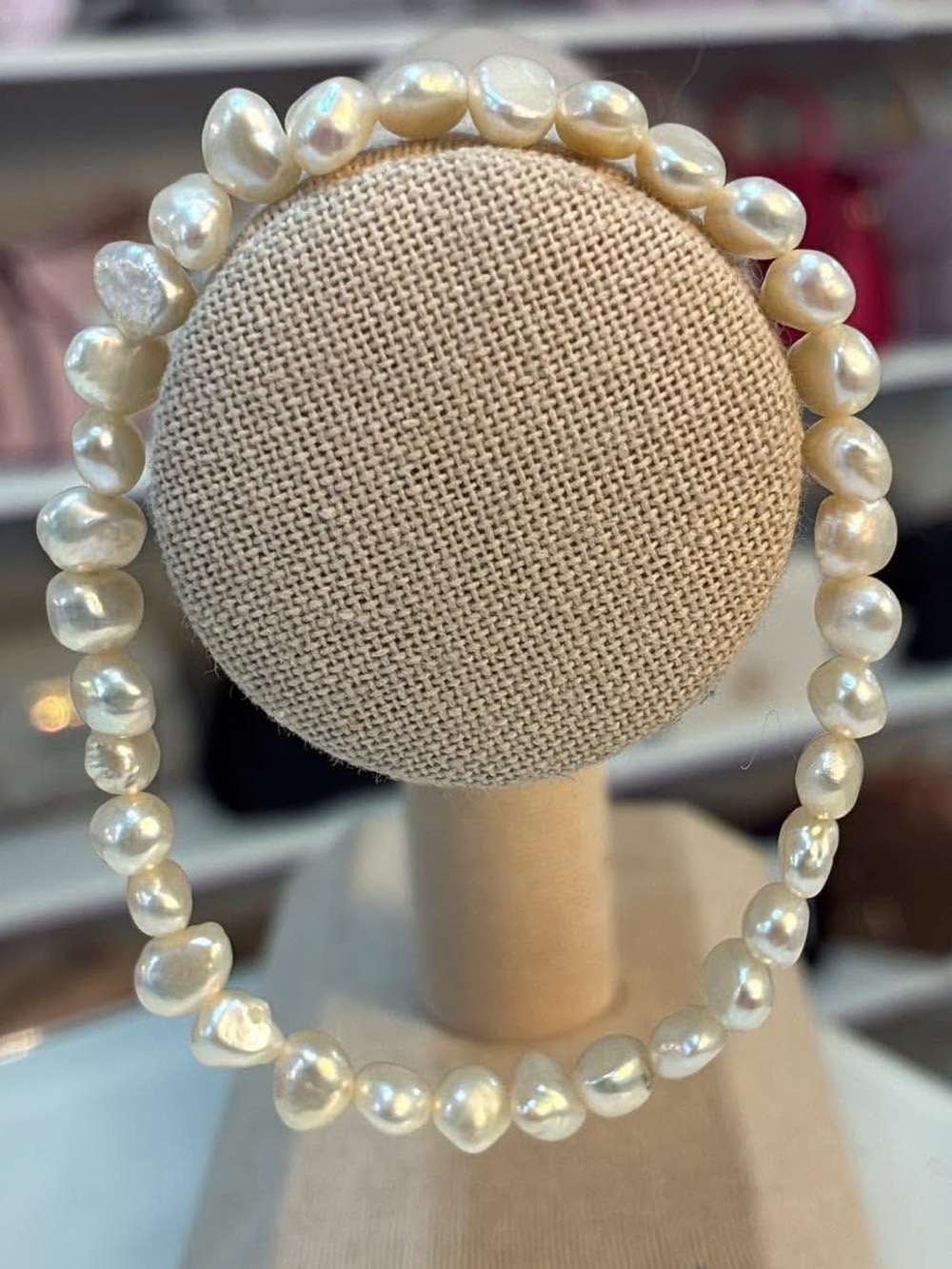 Genuine pearl bracelet